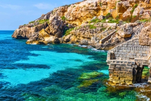 De Trapani: Excursão às Ilhas Egadi em bote inflável em Favignana e Levanzo com almoço