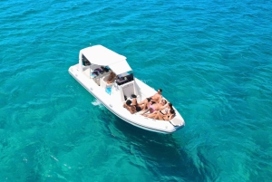 De Trapani: Excursão às Ilhas Egadi em bote inflável em Favignana e Levanzo com almoço