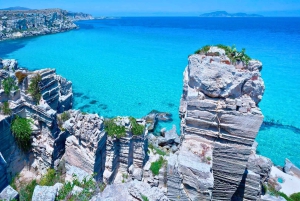 De Trapani: Excursão às Ilhas Egadi em bote inflável em Favignana e Levanzo com almoço