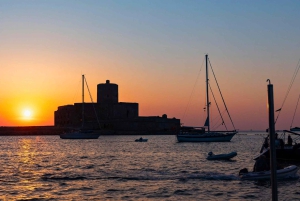 De Trapani: Excursão às Ilhas Egadi em bote inflável em Favignana e Levanzo com almoço