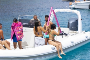 De Trapani: Excursão às Ilhas Egadi em bote inflável em Favignana e Levanzo com almoço