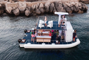 Giardini Naxos: Passeio de catamarã com golfinhos ao pôr do sol com Aperetif