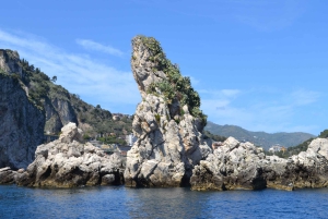 Isola Bella-Grotte Bleue : tour en bateau, plongée avec tuba et apéritif