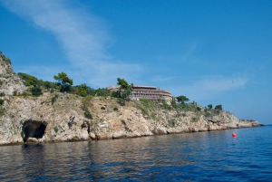 Isola Bella-Grotte Bleue : tour en bateau, plongée avec tuba et apéritif