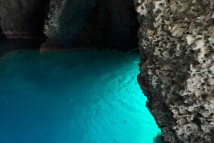 Isola Bella-Grotte Bleue : tour en bateau, plongée avec tuba et apéritif