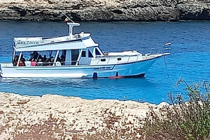 Lampedusa : croisière en bateau avec pauses baignade et déjeuner italien