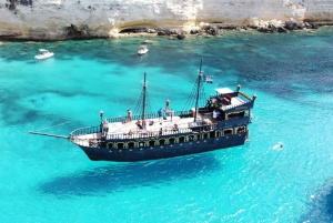 Лампедуза: экскурсия на пиратском корабле с обедом и музыкой