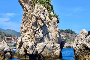 Naxos: Båttur i Taormina med snorkling og prosecco