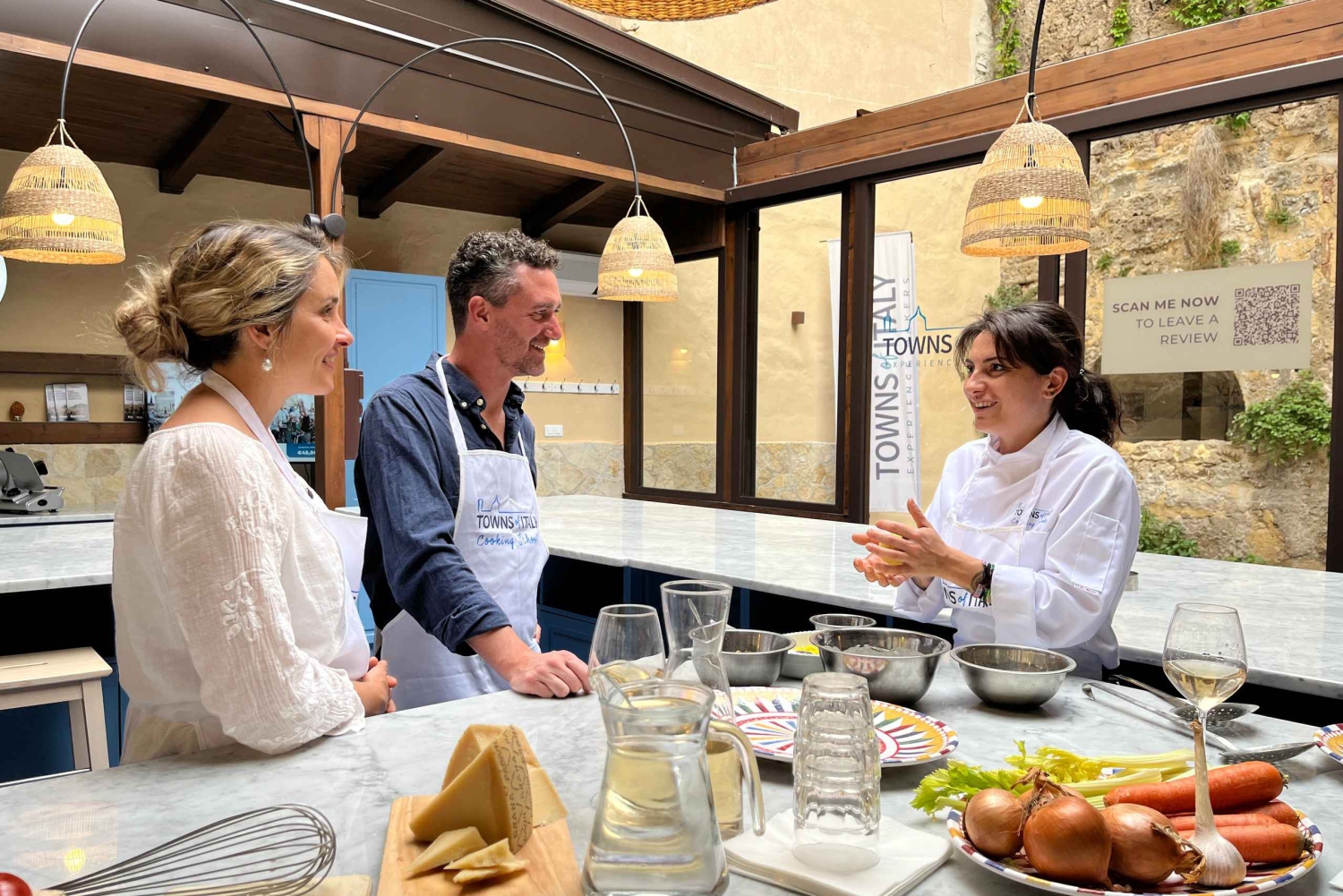 Palermo: Pasta- och gelatotillverkningskurs med middag och vin