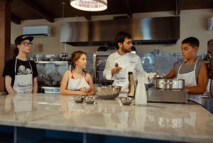 Palermo: Corso di cucina di pizza e gelato con cena e vino