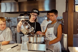 Palermo: Corso di cucina di pizza e gelato con cena e vino