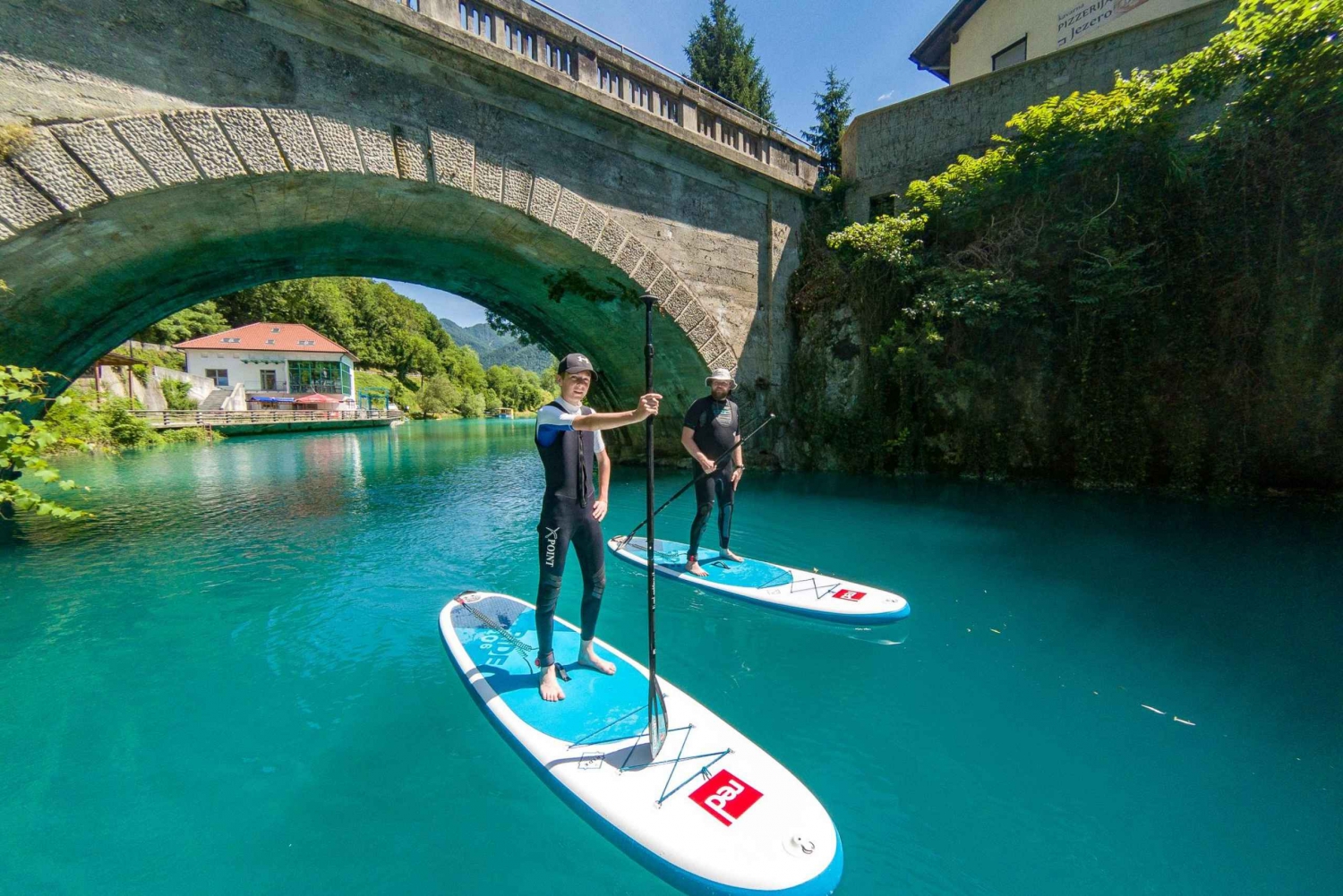 Mezza giornata di Stand-up Paddle Boarding sul fiume Soča