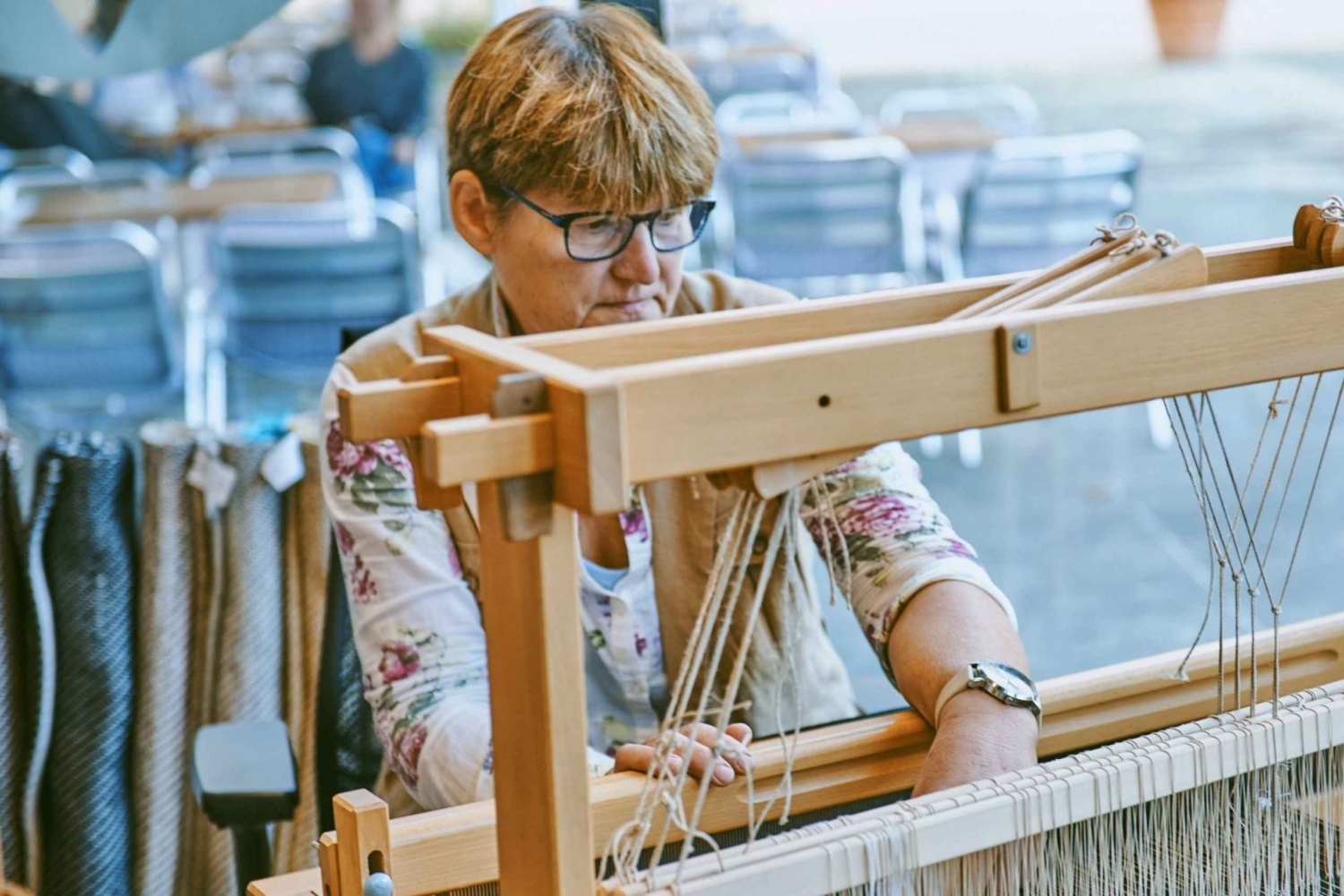 Ljubljana: Interaktivt verksted med erfarne vevere