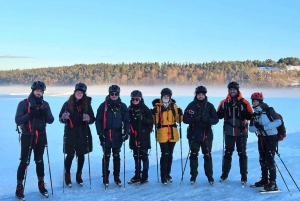 Stockholm: Nordiske skøyter for nybegynnere på en frossen innsjø