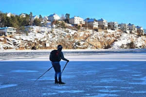Stockholm: Nordiske skøyter for nybegynnere på en frossen innsjø