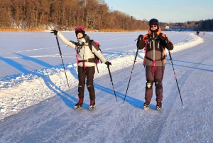 Stockholm: Nordiske skøyter for nybegynnere på en frossen innsjø