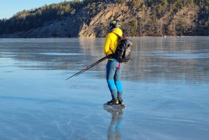 Stockholm: Nordiske skøyter for nybegynnere på en frossen innsjø