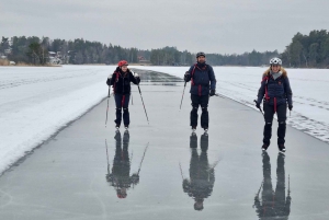 Stockholm: Nordiske skøyter for nybegynnere på en frossen innsjø