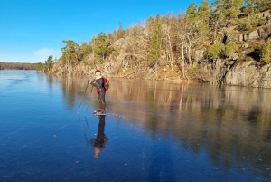 Stockholm: Nordiske skøyter for nybegynnere på en frossen innsjø
