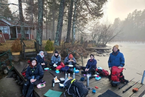 Stockholm: Nordiske skøyter for nybegynnere på en frossen innsjø