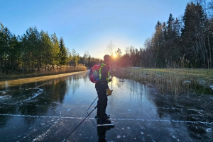 Stockholm: Nordiske skøyter for nybegynnere på en frossen innsjø