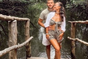 Delfinön + snorkling, Salaam-grottan och Jozani-skogen