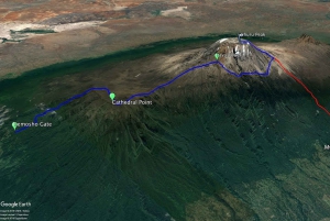 Kilimanjaro: Shiran ylätasangolta katedraalipisteeseen 3872m Päiväretki