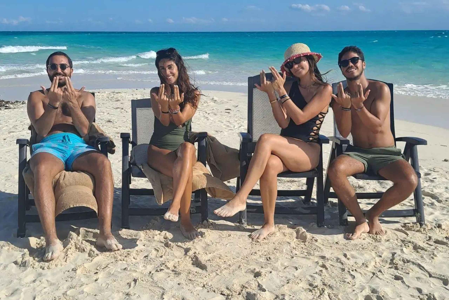 Pungume-øya, Pungume-stranden, sandbank-grill og snorkling