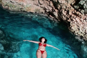 Nade com tartarugas na Salaam Cave, Kuza Cave e The Rock Restaurant