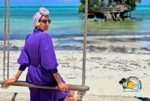 Nade com tartarugas na Salaam Cave, Kuza Cave e The Rock Restaurant