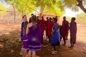 Zanzibar: Maasai Culture Village Tour och dhow-kryssning i solnedgången