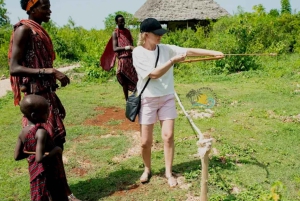 Zanzibar: Maasai Culture Village Tour och dhow-kryssning i solnedgången