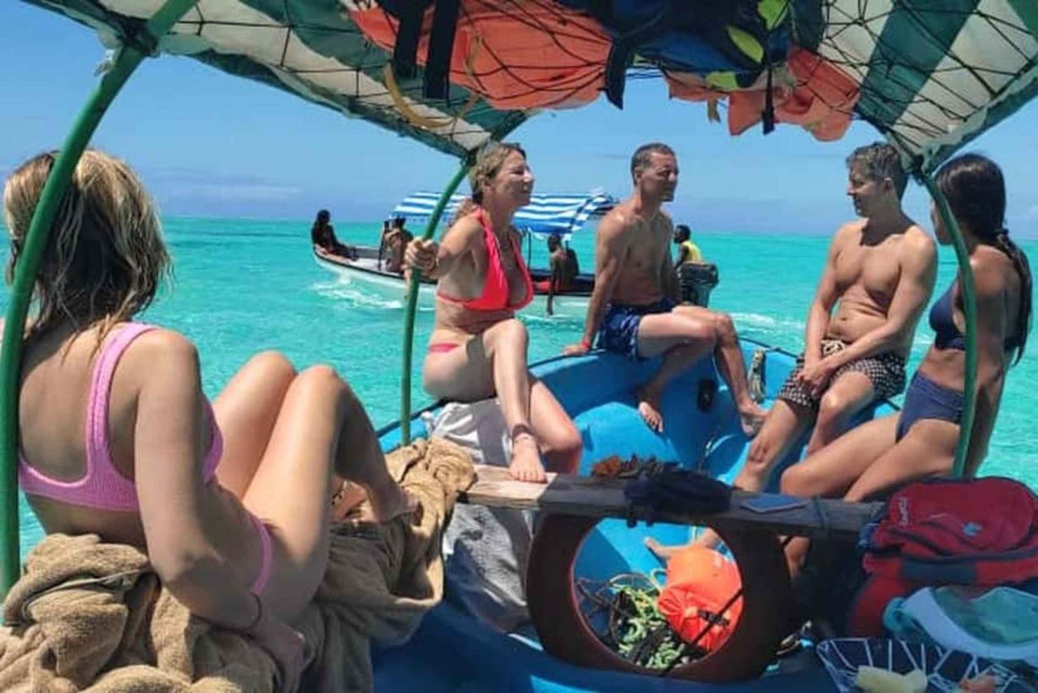 Zanzibar: Mnemba-eiland dolfijnen, snorkelen en boottocht