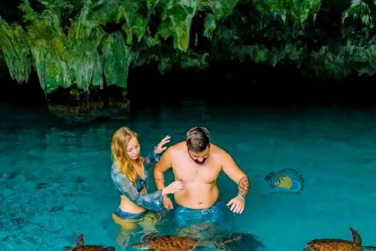 Zanzibar: Salaamin luolan kilpikonnat ja lounas The Rock -ravintolassa