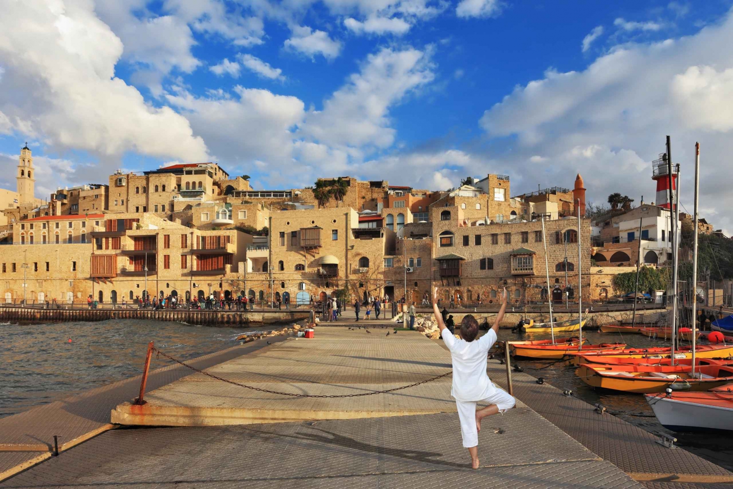 ヤッファ ウォーキング ツアー : ヤッファ旧市街、ヤッファ港、フリー マーケット