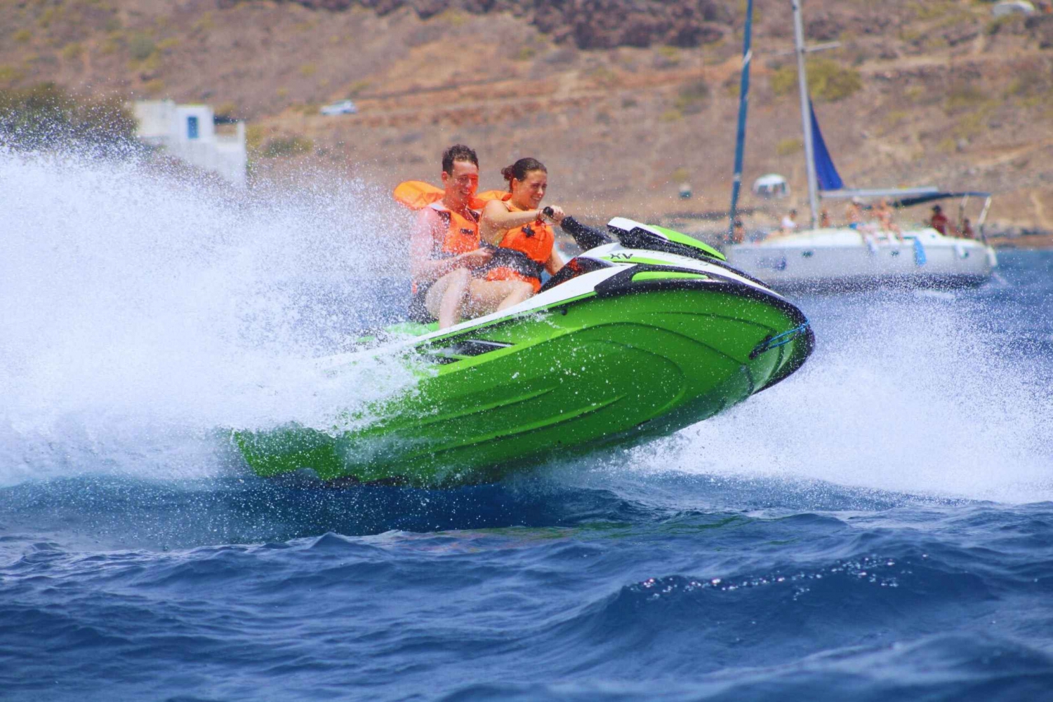 Puerto Colón: Yamaha Jet Ski Tour langs de kust van Tenerife