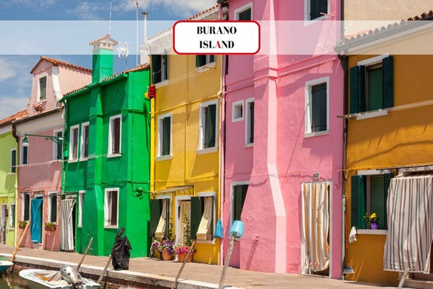 Venedigs øer: Murano Glas & Burano Farver guidet besøg