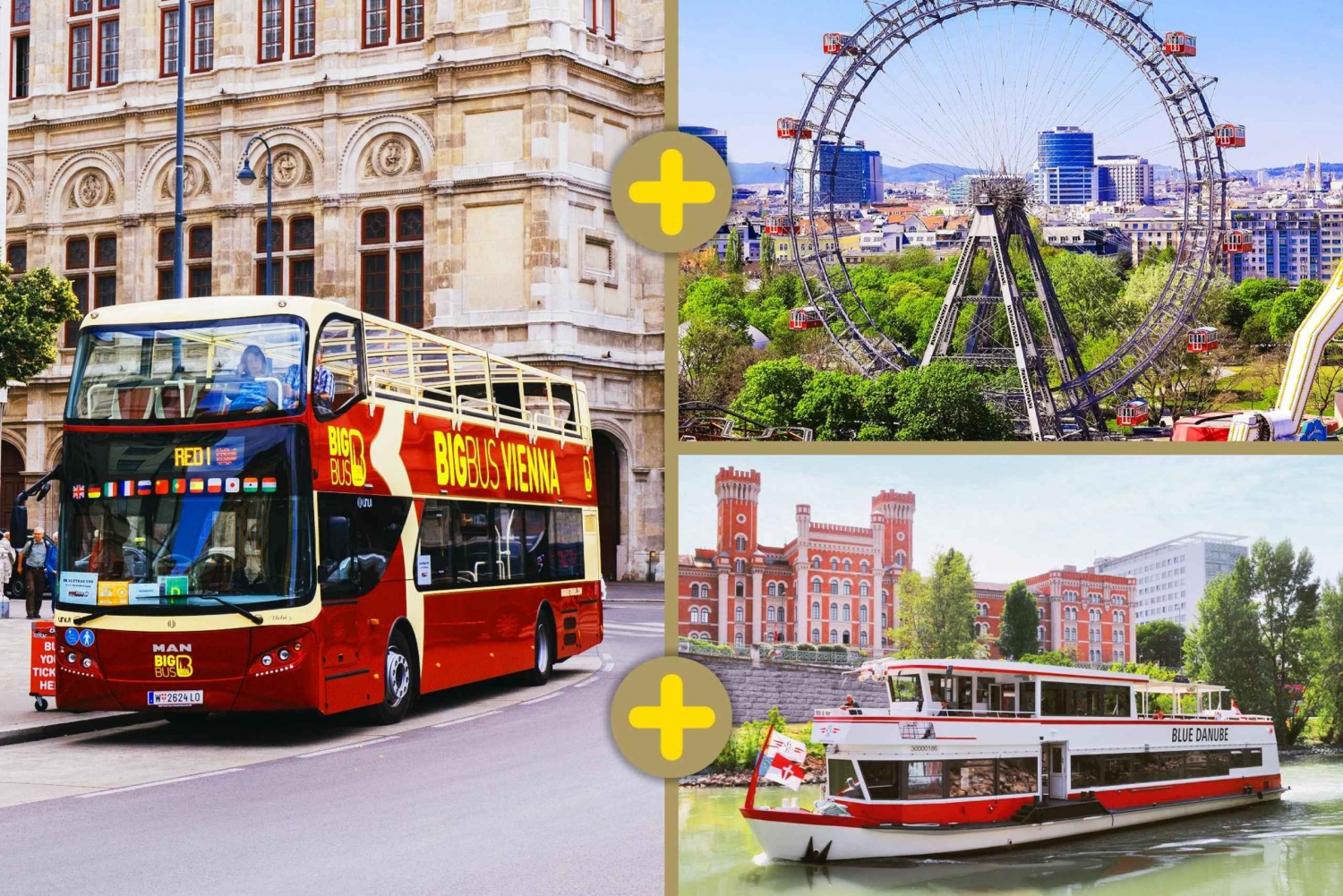 Vienna 3, 4 or 5-Attraction Pass: Schönbrunn, Belvedere, Bus