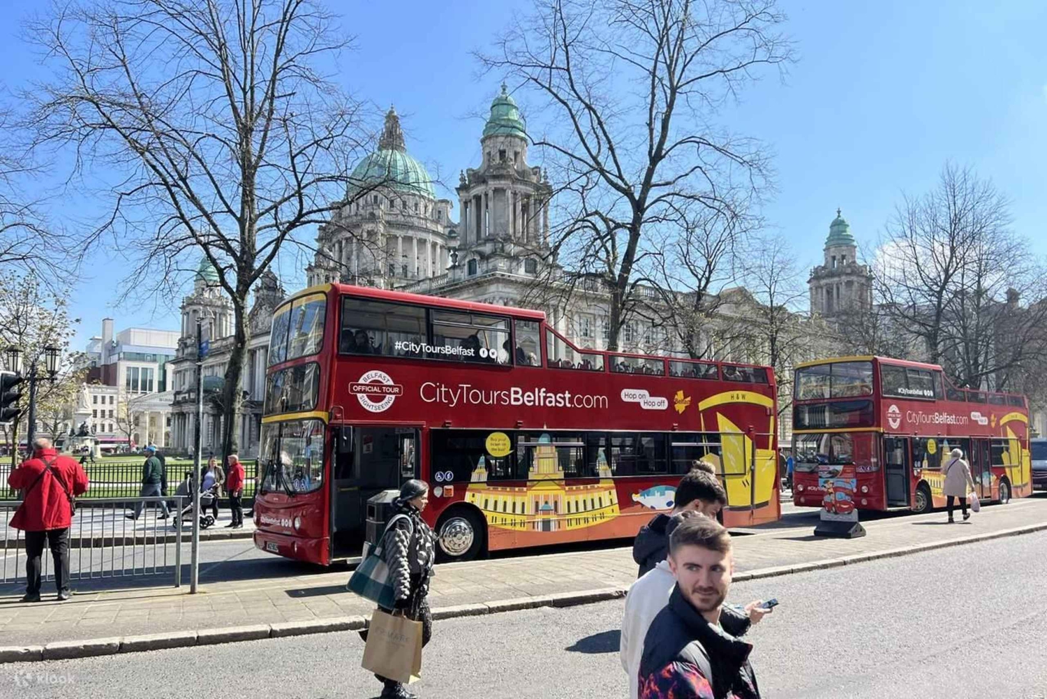Belfast: Hop-on hop-off-busstur med liveguider