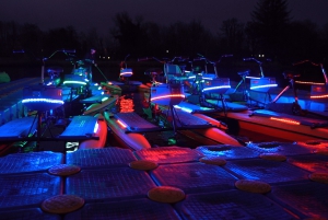 Belfast: Guidad nattlig hydrobike-tur på floden Lagan