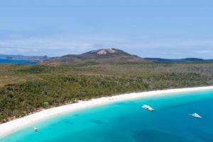 From Airlie: Whitsundays and Whitehaven Half-Day Cruise