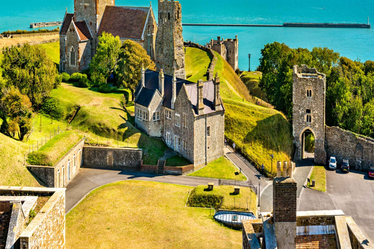 Fra London: Dover Castle og White Cliffs Tour med bil