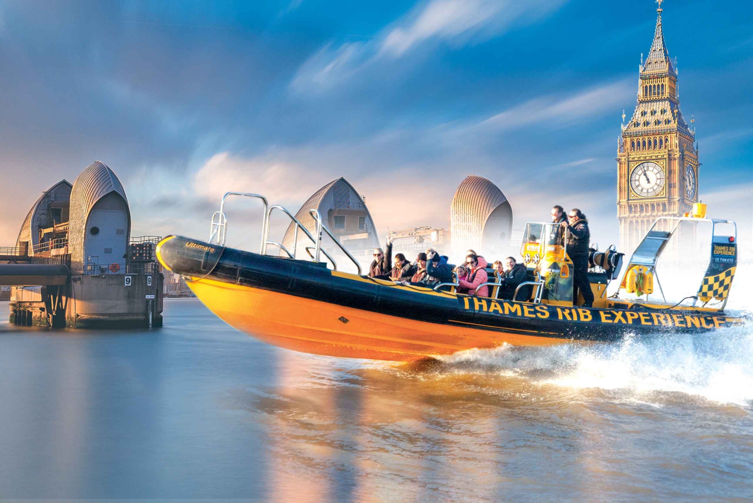 Lontoo: 70-minuuttinen Thames Barrier -nopeusveneajelu