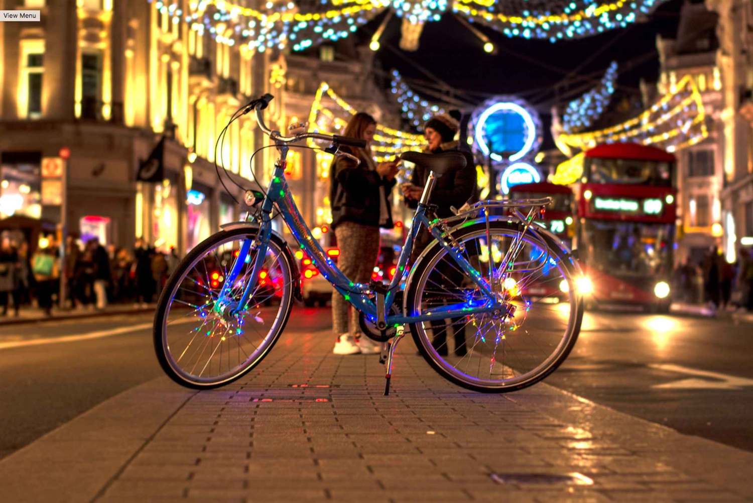 Tour à vélo des lumières de Noël de Londres