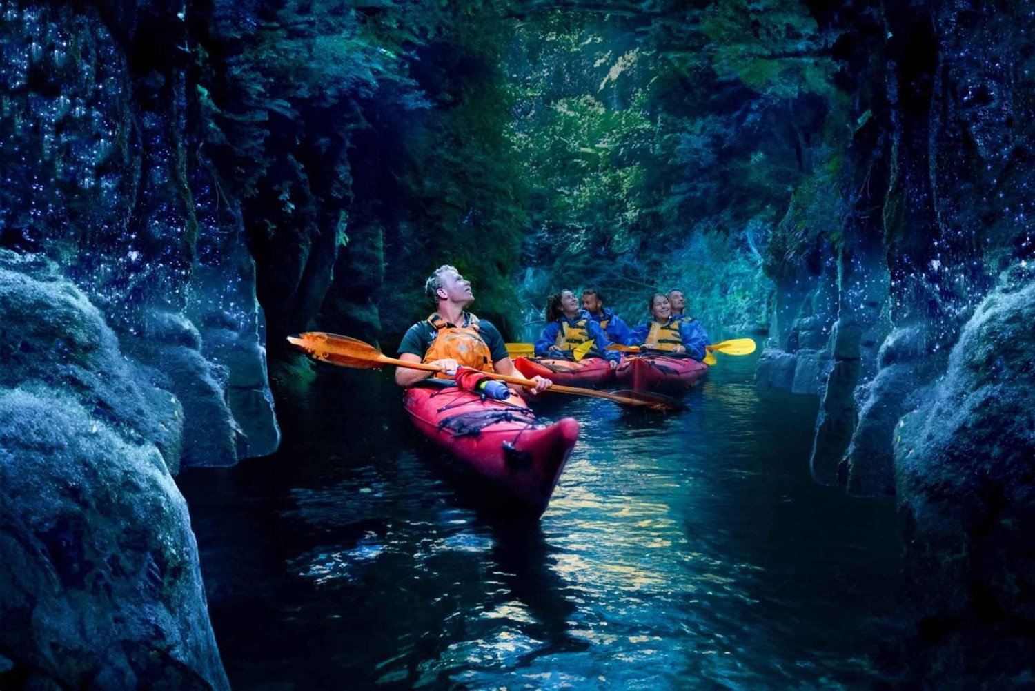 Тауранга: вечерний тур на байдарках-светлячках