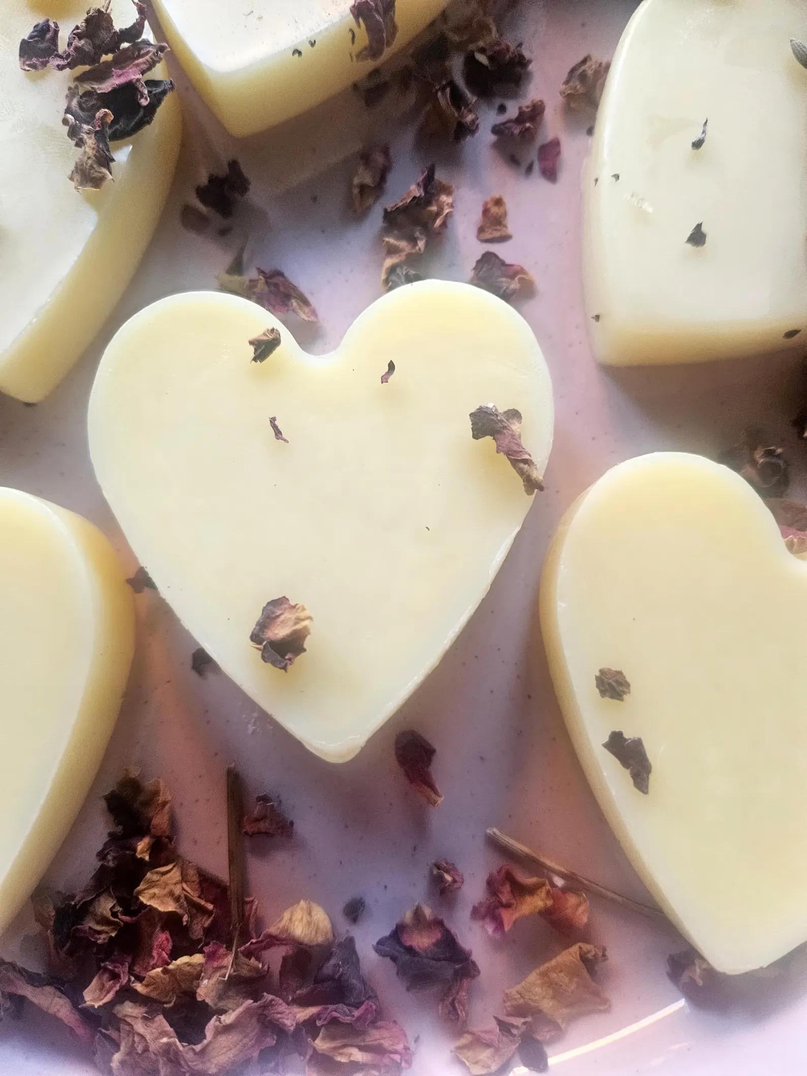 Ylang-Ylang Vanilla Lotion Bar: Heart-Shaped, Mango and Shea Butter