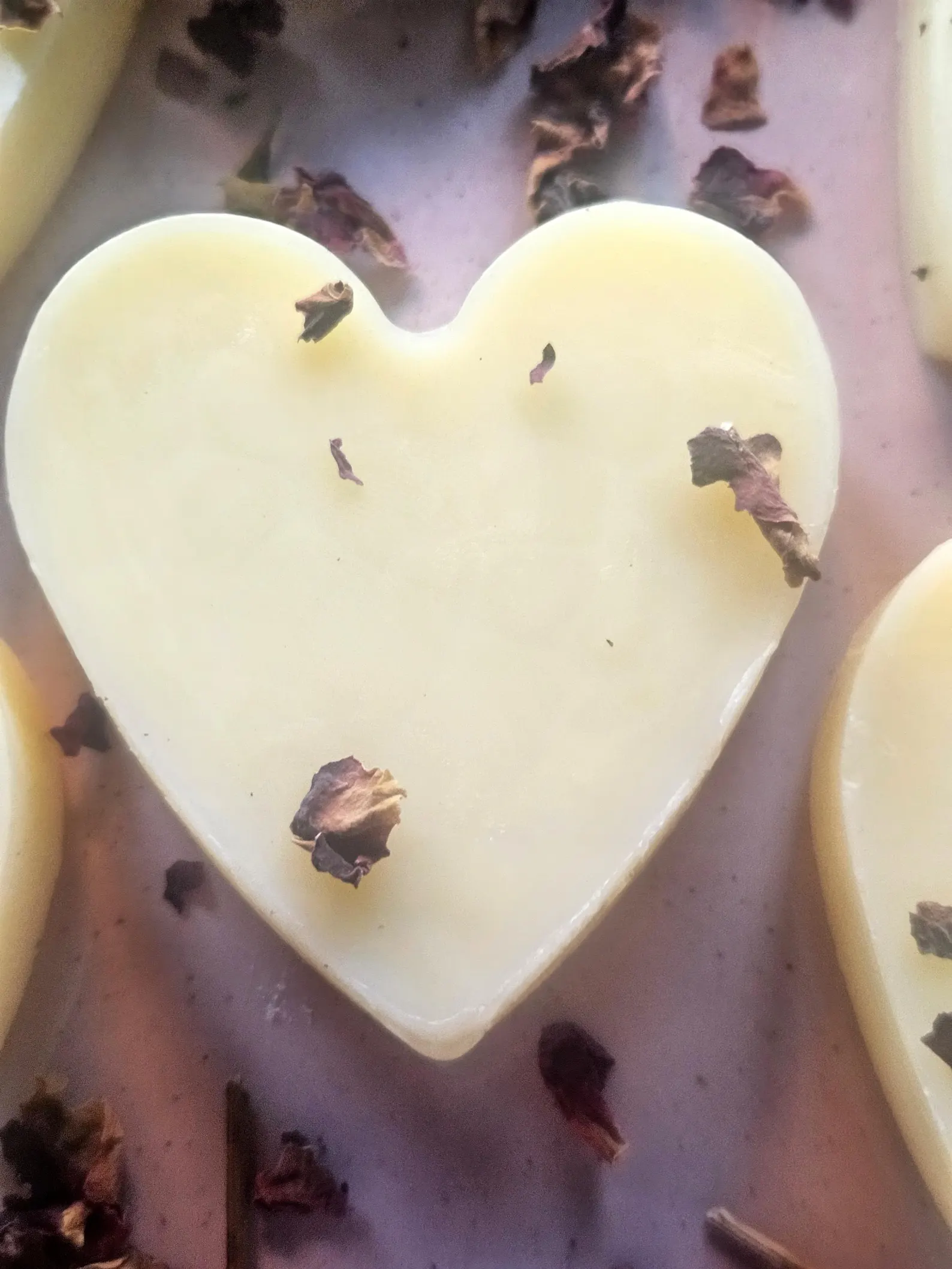 Ylang-Ylang Vanilla Lotion Bar: Heart-Shaped, Mango and Shea Butter