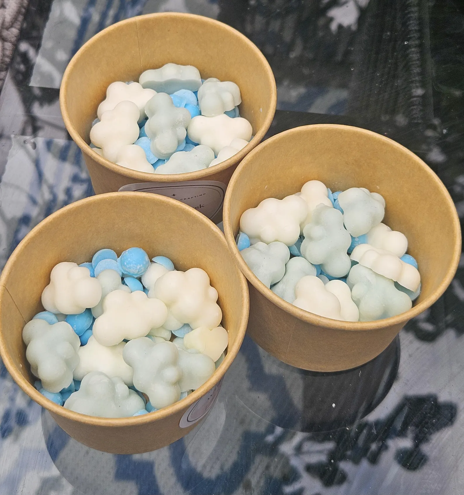 White Musk Soy Wax Melts: Fluffy Clouds, Blue Sky - Vegan