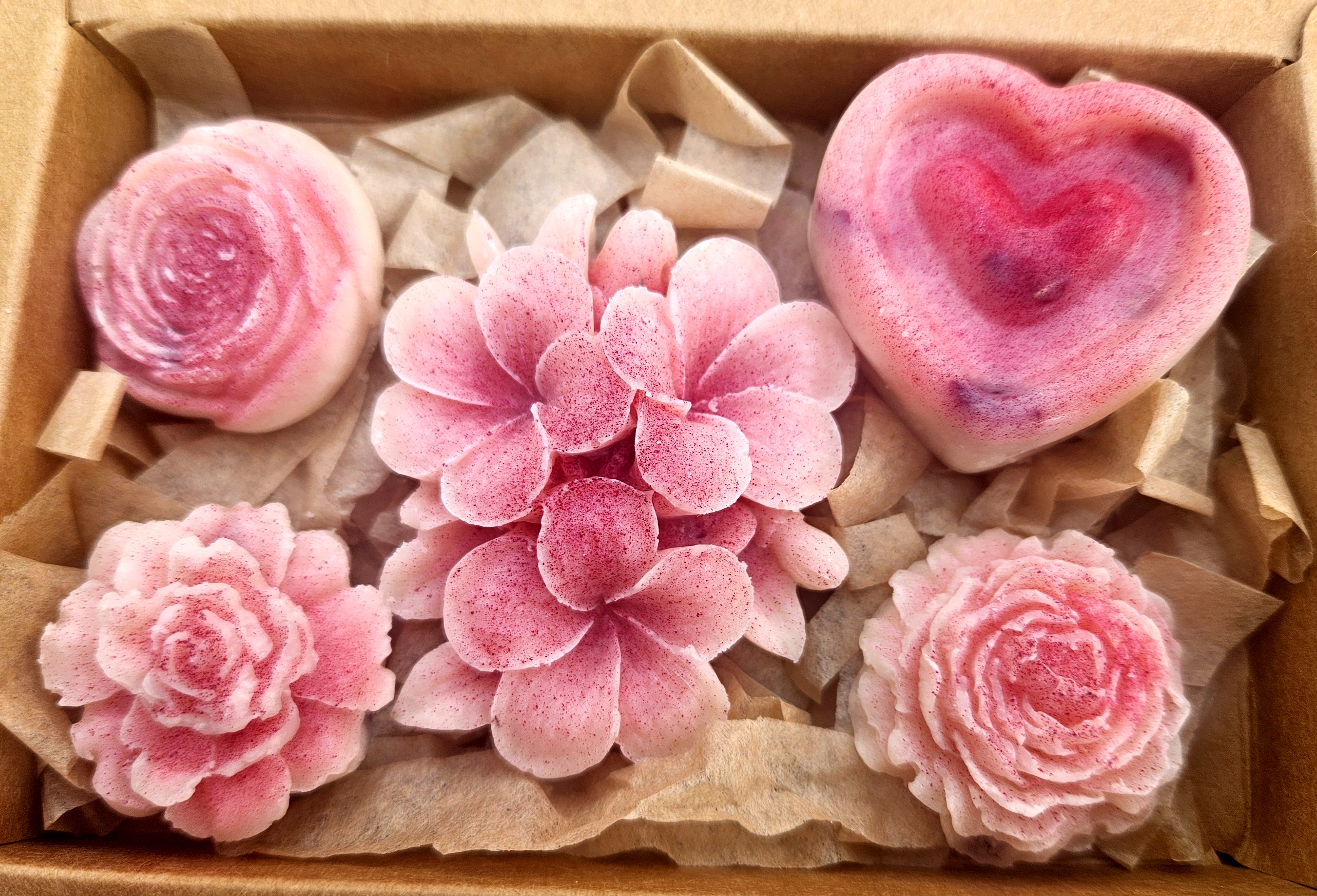 Geranium Rose Botanical Bath Melt set Mothers Day, Easter for her gift