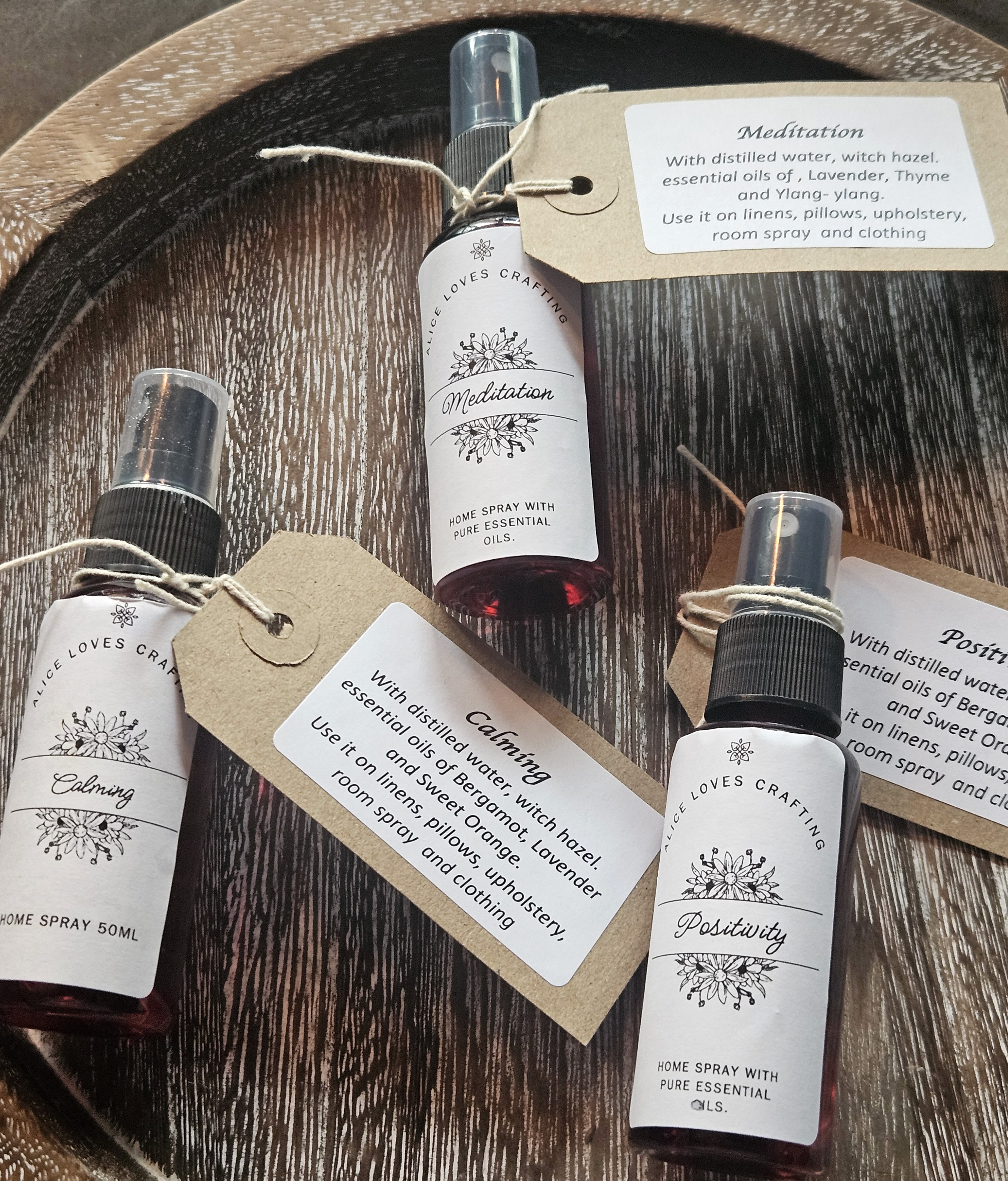 Natural Aromatherapy Room & Linen Spray 30ml travel size